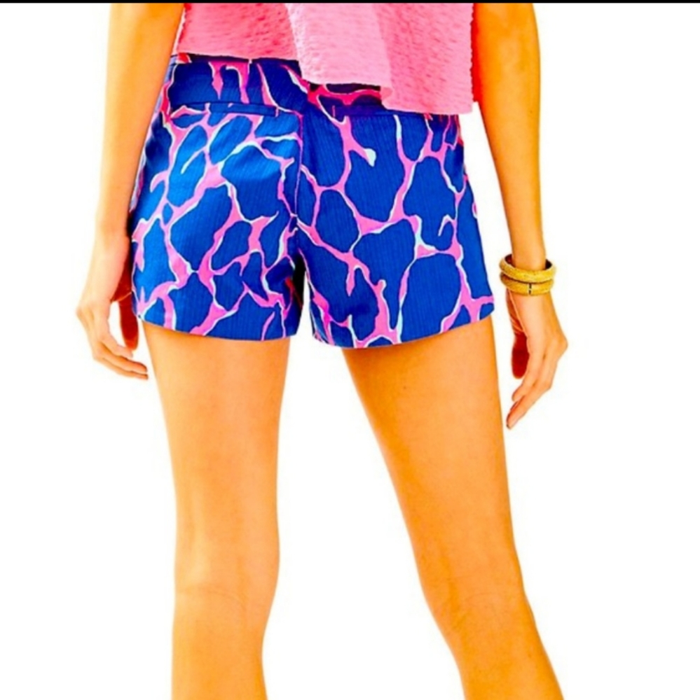 Lilly Pulitzer Tiki Pink Adie short size 00 BNWT